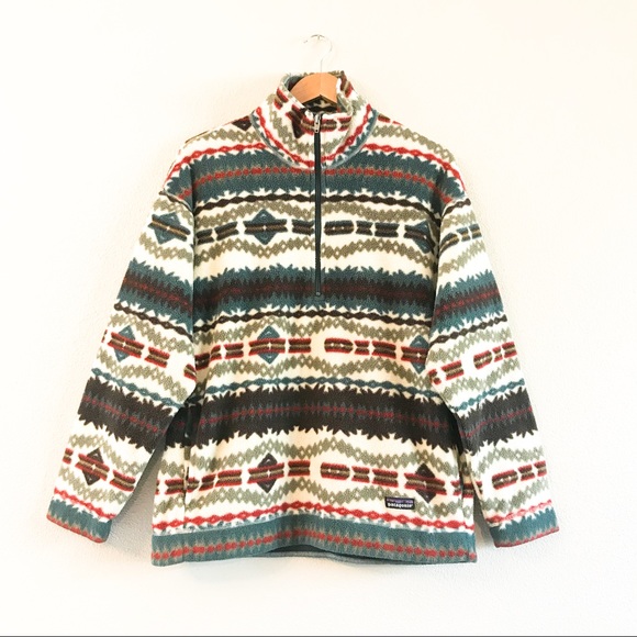 Patagonia Other - 🏃🏻‍♀️ Vintage 90s Patagonia Tribal Fleece